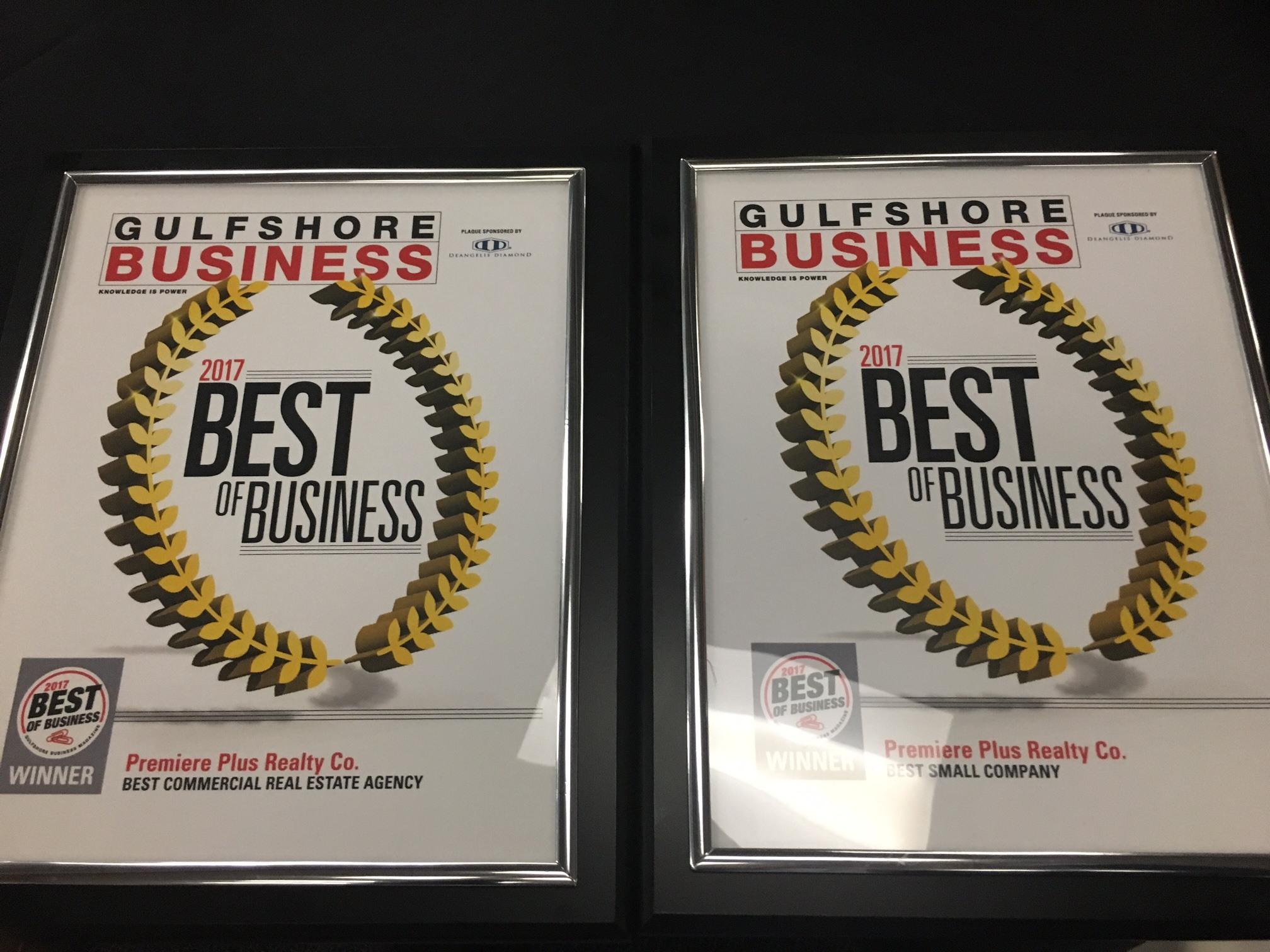 Premiere Plus Realty Wins Two Best of Business Awards